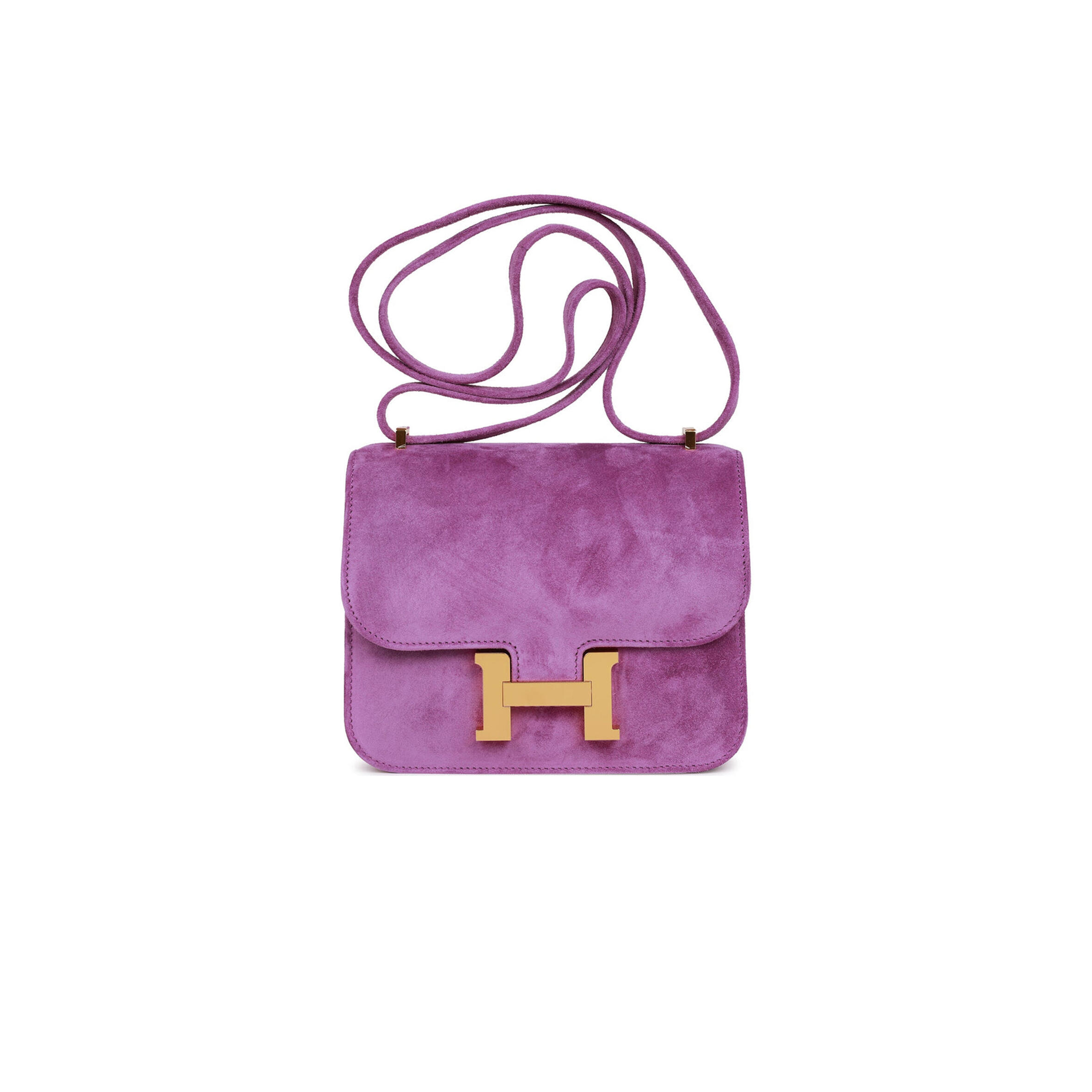H**me5 constance 18 suede gold hardware (18*15*4cm)
